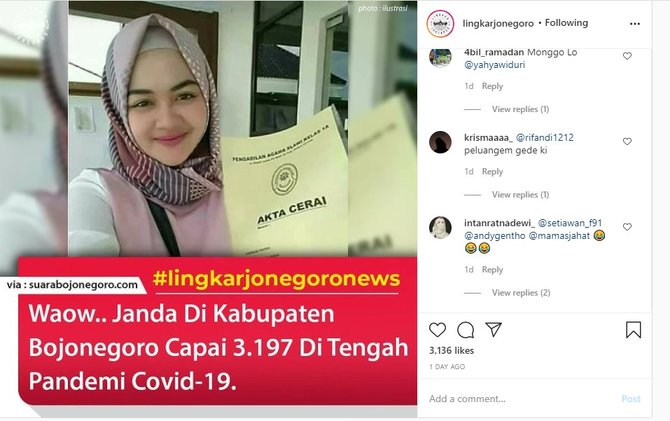 ribuan pasangan muda di bojonegoro cerai karena ini