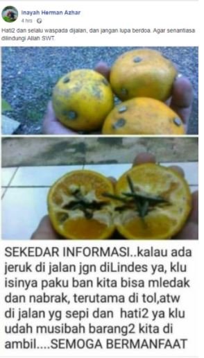 tangkapan layar informasi jeruk isi paku