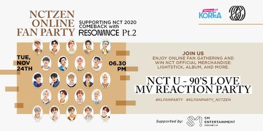 Ikutan Yuk NCTZEN ONLINE FAN PARTY Mendukung Comeback NCT 2020-RESONANCE Pt.2