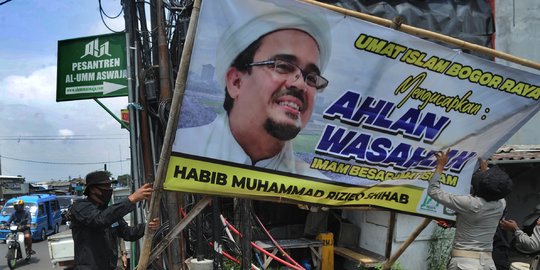 Polisi Tunggu Surat Kompolnas Terkait Penurunan Baliho Rizieq Syihab