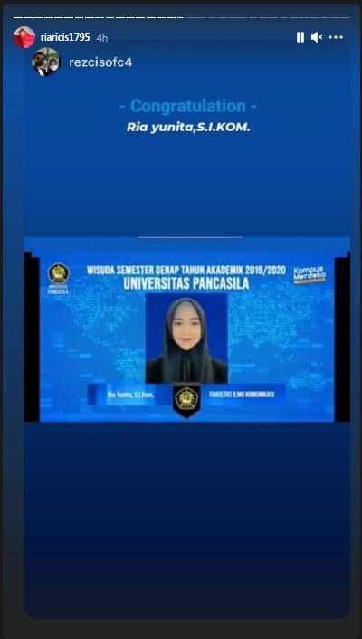 wisuda online ria ricis