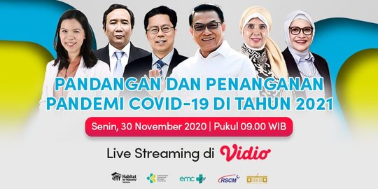 Saksikan Webinar Pandangan dan Penanganan Pandemi Covid-19 di Tahun 2021