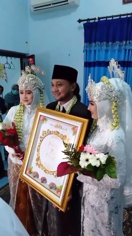 viral pria nikahi 2 wanita cantik sekaligus