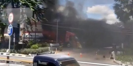 Aliran Listrik Diduga Memicu Kebakaran Truk Tangki di SPBU MT Haryono