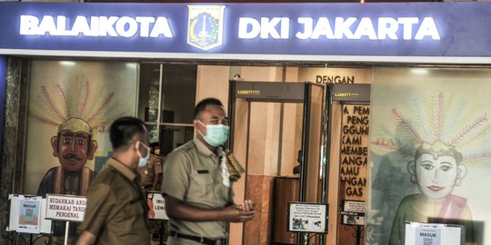 Suasana Balai Kota Usai Gubernur Anies Positif Covid-19