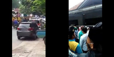 rumah ibu mahfud md di pamekasan digeruduk