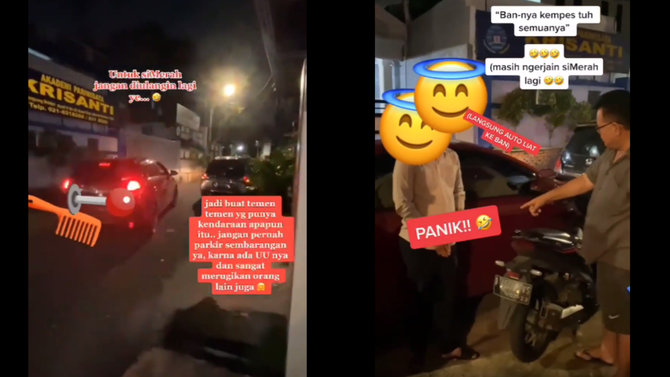 parkir sembarangan depan rumah