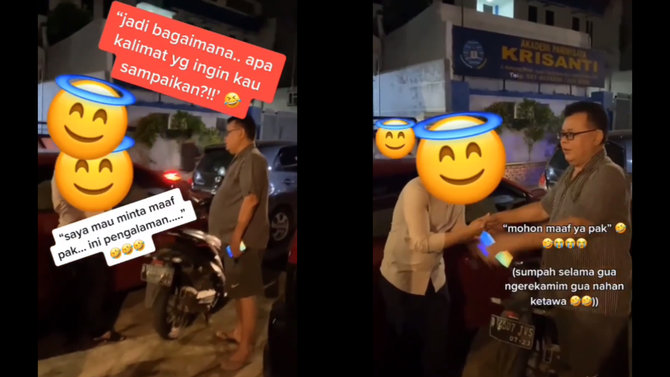 parkir sembarangan depan rumah