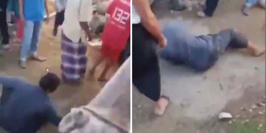 Telur yang Diangkut Jatuh Berserakan, Sopir Ini Nangis Sambil Berbaring di Jalan