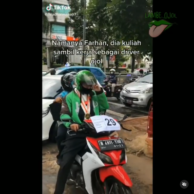 potret driver ojol lulus kuliah sarjana
