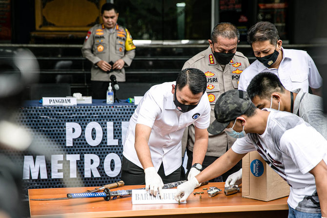 rilis penembakan saat penyelidikan kasus rizieq shihab