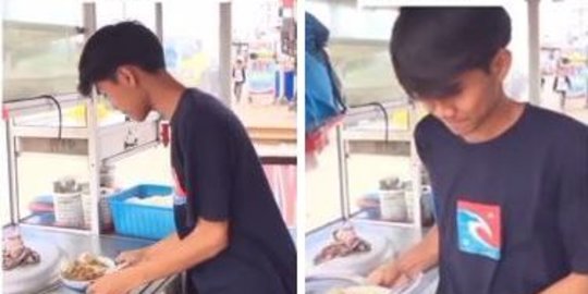 Viral Tukang Bakso Disebut Mirip Iqbaal Dilan Netizen Ramai Ramai