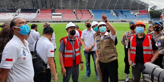 Menpora Pantau Proses Pembangunan Fasilitas Piala Dunia U-20 di Palembang