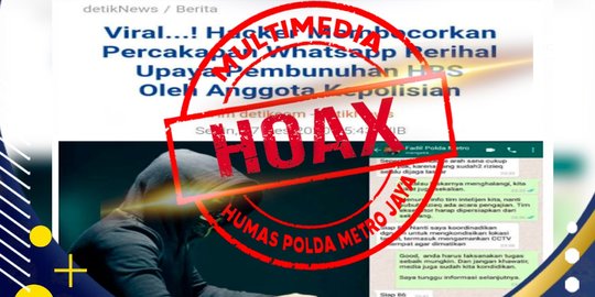 Polisi Tegaskan Percakapan Kapolda Metro Jaya Soal Rizieq adalah Hoaks