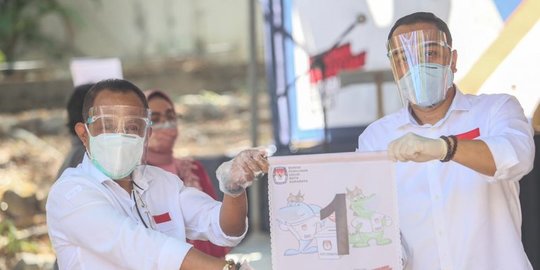 Quick Count Poltracking Pilkada Surabaya Suara Masuk 96%: Eri 57,41%, Machfud 42,59%