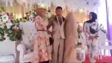 viral pengantin wanita tiba tiba nangis