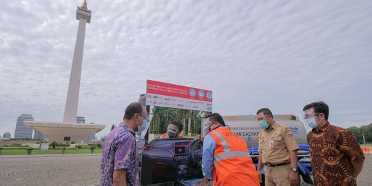 Setelah Halte TransJakarta, Komunitas Mobil Honda Sumbang 45 Wastafel di Monas