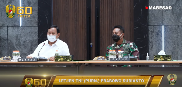 menhan prabowo kualiahi para jenderal tni