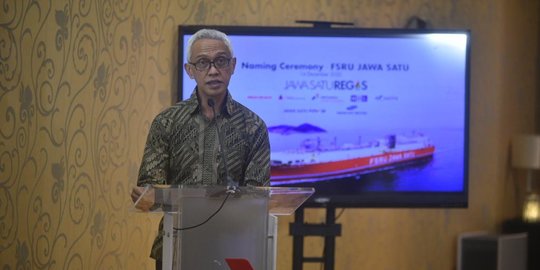 Pertamina Gelar Prosesi Penamaan Kapal FSRU Jawa Satu