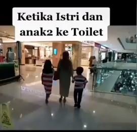 pria ini lakukan hal tak terduga saat istri ke toilet mall