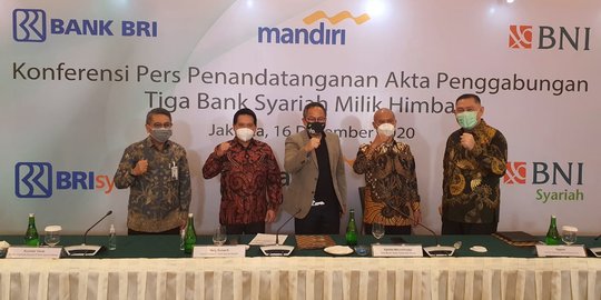 Pemerintah Sebut Merger 3 Bank Syariah BUMN Mulai Februari 2021