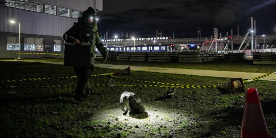 Simulasi Penanganan Benda Diduga Bom di Depo MRT Lebak Bulus