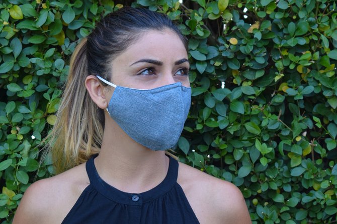 ilustrasi masker kain