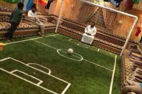 ilustrasi sepak bola di arab saudi