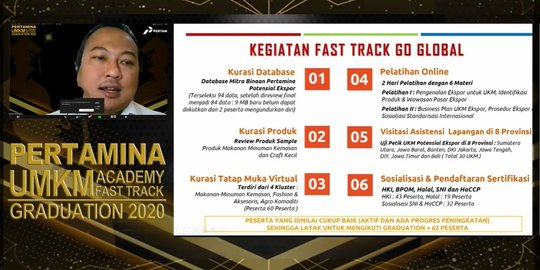 Naik Kelas, 162 Peserta Pertamina UMKM Academy: Fast Track Diwisuda Secara Virtual