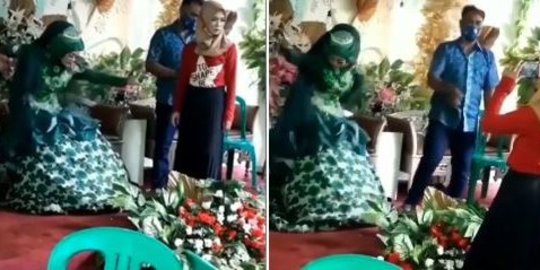 Pengantin Wanita Asyik Joget Waktu Nikah, Malah Bikin Merinding Mirip Kesurupan