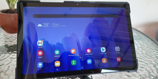 Mencoba Aktivitas Bekerja Pakai Samsung Galaxy Tab A7 2020