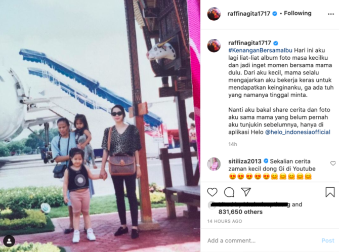 mirip nagita slavina ini potret jadul rieta amilia yang curi perhatian