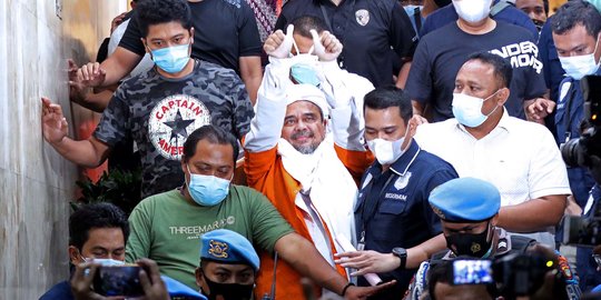 Polisi Tetapkan Rizieq Syihab Tersangka Kerumunan di Megamendung