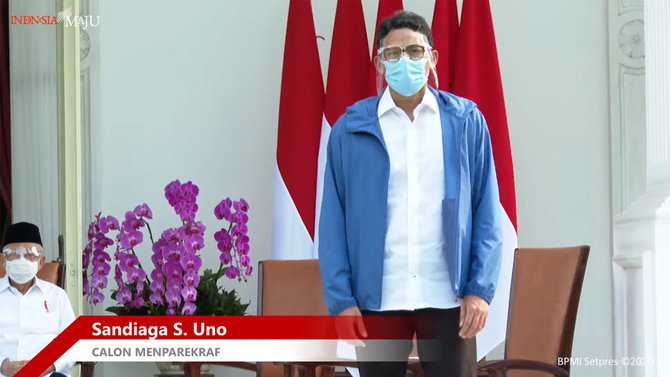 sandiaga uno ditunjuk jadi menparekraf