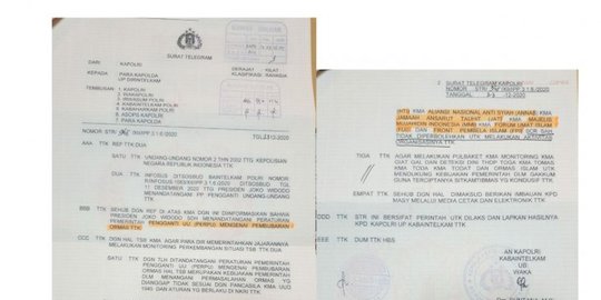 CEK FAKTA: Hoaks Surat Telegram Polri Terkait Pembubaran FPI