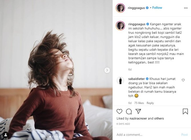 Rindu Antar Anak Sekolah Begini Curhatan Ringgo Agus Rahman Merdeka Com Rindu Antar Anak Sekolah Begini Curhatan Ringgo Agus Rahman Merdeka Com