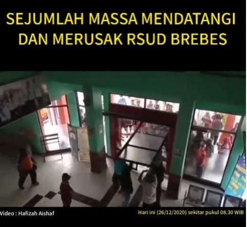 viral video puluhan warga mengamuk di rsud brebes jemput paksa jenazah pasien covid 19