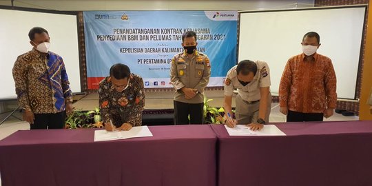 Pertamina Kerja Sama dengan Polda Kalimantan Selatan Menghadapi Tahun 2021