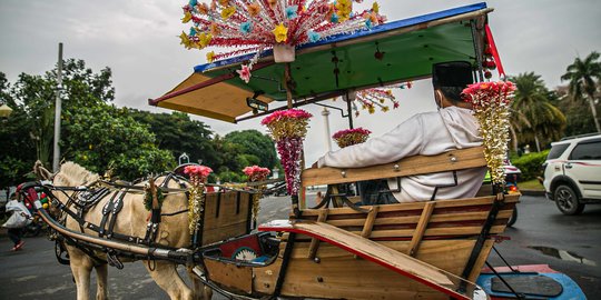 Akhir Tahun 2020, Tukang Delman Kawasan Monas Menganggur