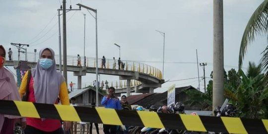 Jembatan Bromo Banjarmasin Terpaksa Ditutup Karena Terlalu Ramai Pengunjung