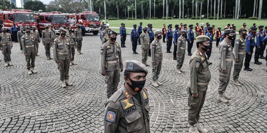 Satpol PP Kembali Amankan Puluhan Warga yang Berkerumun