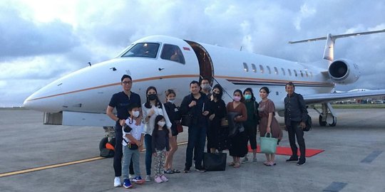 Unggah Momen Usai Liburan, Penampakan Jet Pribadi Hary Tanoesoedibjo Bikin Salfok