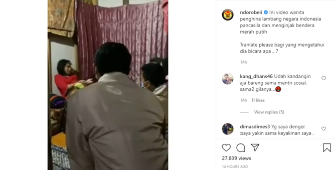 perempuan viral penghina pancasila