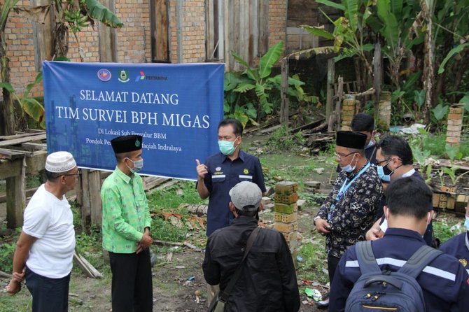 kepala bph migas survei lapangan pembangunan 6 mini spbu di pondok pesantren al ittifaqiah