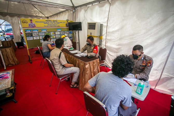 rapid test gratis di pos pengamanan natal dan tahun baru 2020