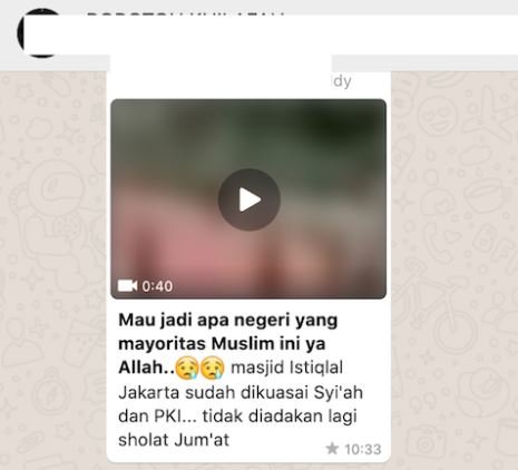 hoaks masjid istiqlal sudah tidak mengadakan salat jumat