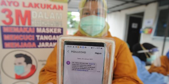 SMS Undangan Vaksin Covid-19 Bagi Tenaga Kesehatan