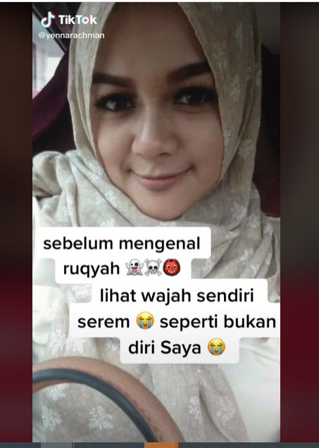 wajah bersinar usai ruqyah