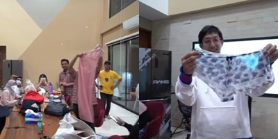 nagita bagi bagi baju tidur