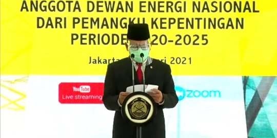 Lantik 8 Anggota DEN, Menteri Arifin Beberkan Strategi Atasi Masalah Energi RI